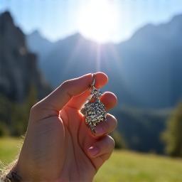 Customer at mountains